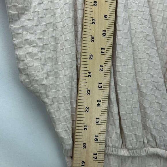 NWT Free People Beach Women's XS Belted Wide Leg Jumpsuit Neutral Beige V-Neck - Picture 8 of 16